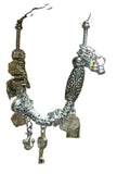 Pretty Shimmer Silver charm bracelet