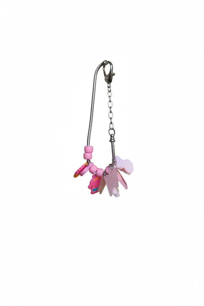 💕Pink Junk Party charm bracelet